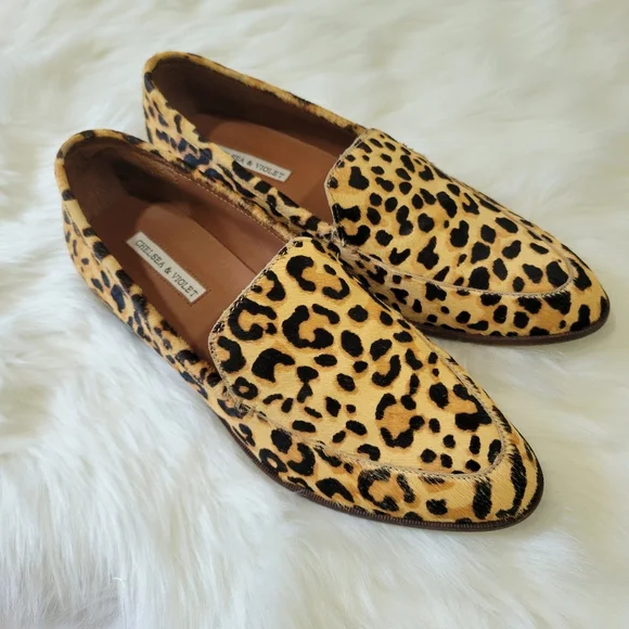 Chelsea & Violet Leopard Print Loafers - Picture 2 of 9